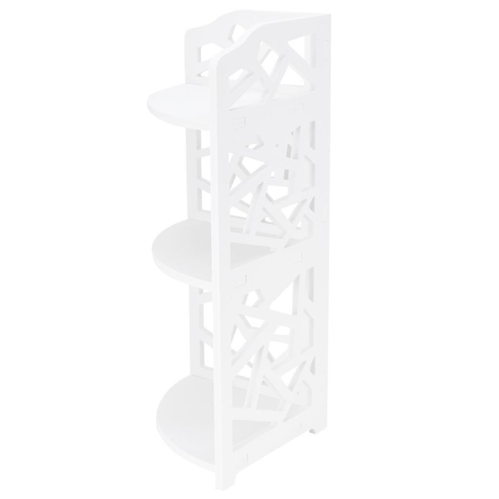 3 Tier Small Corner Shelves Plant Standing Rack for Small Spaces Bathroom Bedroom Organizer