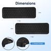 L-Shaped Elbow Pad for Desk, 2-Piece Arm Rest for Desk Wrist Support, Ergonomic Desk Edge Cushion Memory Foam Elbow Support for Work, Study, and