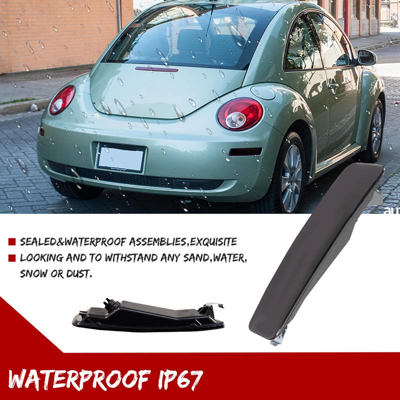 Rear Bumper Side Marker Light Cover Housings For VW Volkswagen Beetle 2006 2007 2008 2009 2010 Fender Flare Light No Bulb/Socket