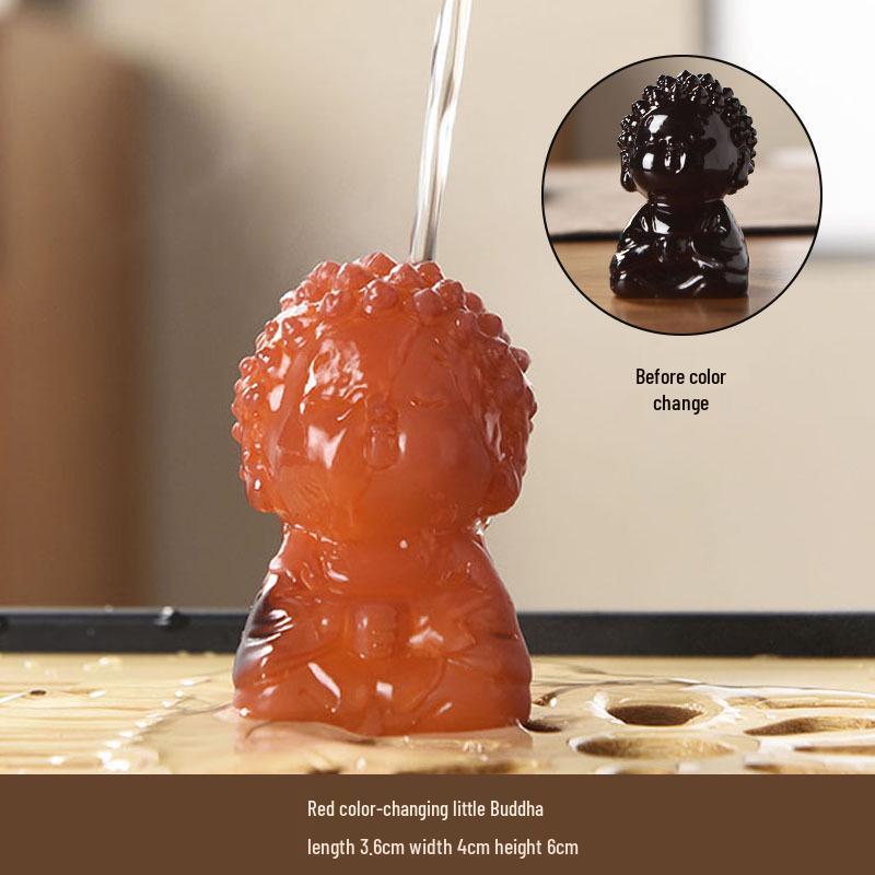 Счастливый Золотой Карп Меняющий Цвет Чайный Питомец – Высококлассное Украшение для Чайных Столиков