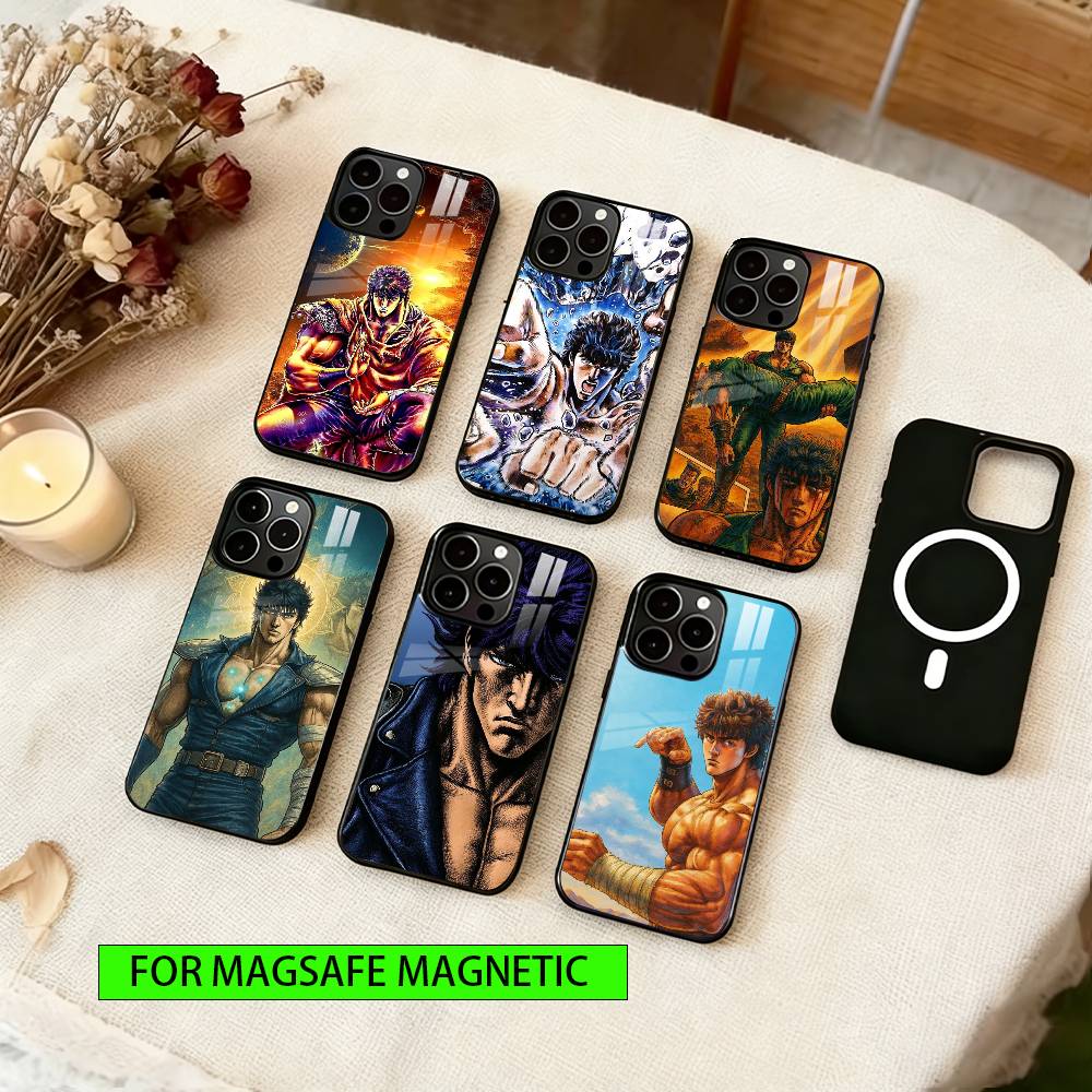 Fist of the North Star Phone Case For iPhone17,16,15,14,13,12,11 Plus,Pro Magnetic with Magsafe Wireless Charging