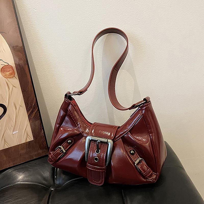 Yogodlns Винтажная сумка через плечо из искусственной кожи для женщин, тренд Y2K, стиль spicy girl, сумка подмышку в стиле Майяр, высококачественные женские сумки