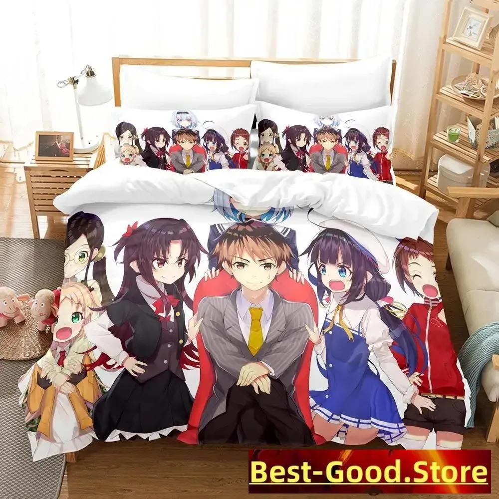 Работа Рюо никогда не заканчивается! Комплект постельного белья Single Twin Full Queen King Size Bed Set Adult Kid Bedroom Duvetcover Sets Anime