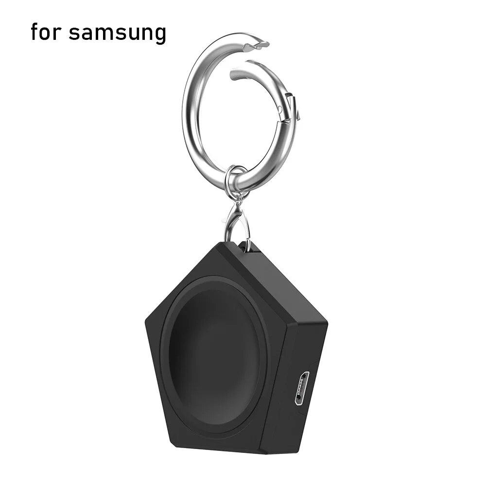 Портативное зарядное устройство для Samsung Galaxy Watch 6/6 Classic/5/5 Pro/Active 2/Watch4/3, магнитный брелок, беспроводное зарядное устройство USB C и Micro