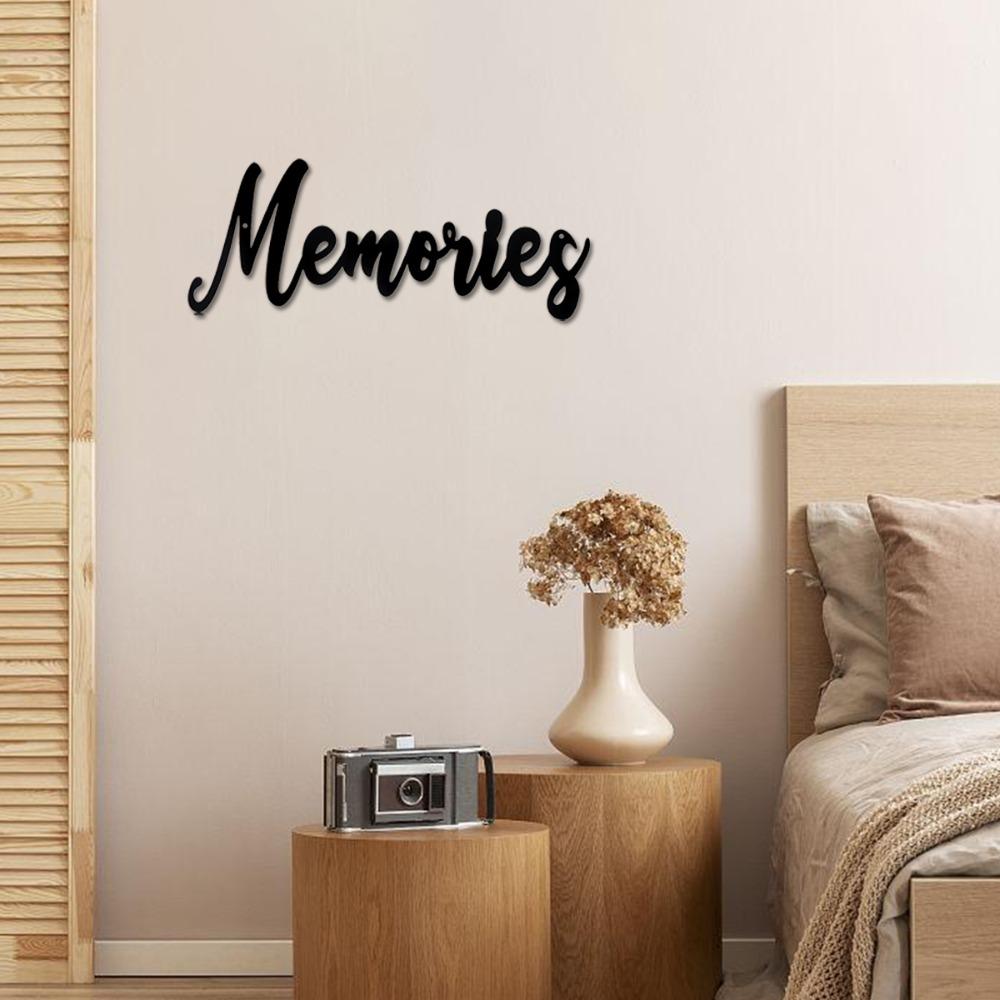 Letters Memories Metal Wall Decoration - Exquisite Iron Art Decorations Hanging Wall Art Wall Sticker That Evokes Nostalgia