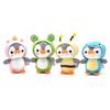Cute Penguin Animal Keychain Ring Plush Doll Pendant Bee Key Holder
