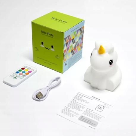 Led Silicone Unicorn Night Lamp For Children