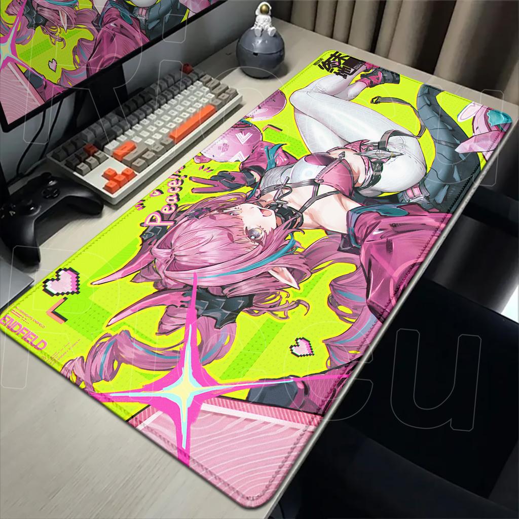 XXL Игровой Arknights Endfield Ивонн Коврик для мыши Ковер Нескользящий Резиновый Игровой Компьютерные коврики Коврик для стола Ноутбук Офис Большой защитный коврик