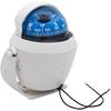 Marine Compass With Compass Mounted Waterproof Ball For Caravan Boats, White Rotating