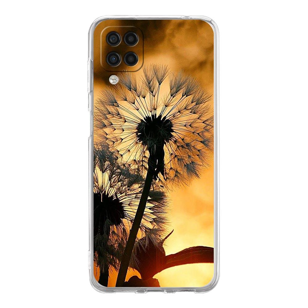 Чехол для телефона Samsung Galaxy A13 A33 A35 A55 A73 A53 A23 A51 A71 A21S A72 A31 A41 A05s A03S A15 A25 5G Чехол цветок Одуванчик