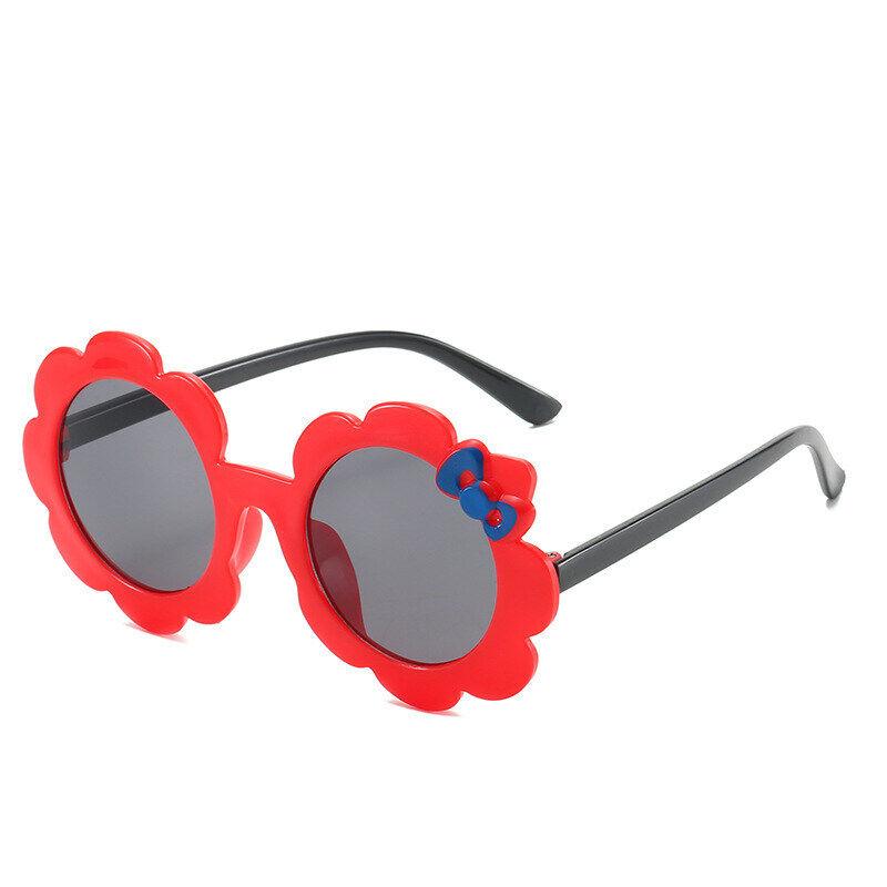 New Sunglasses Flower Cartoon Children Sunglasses Cute Bowknot Baby Glasses Cross-border Kids Sunglasses