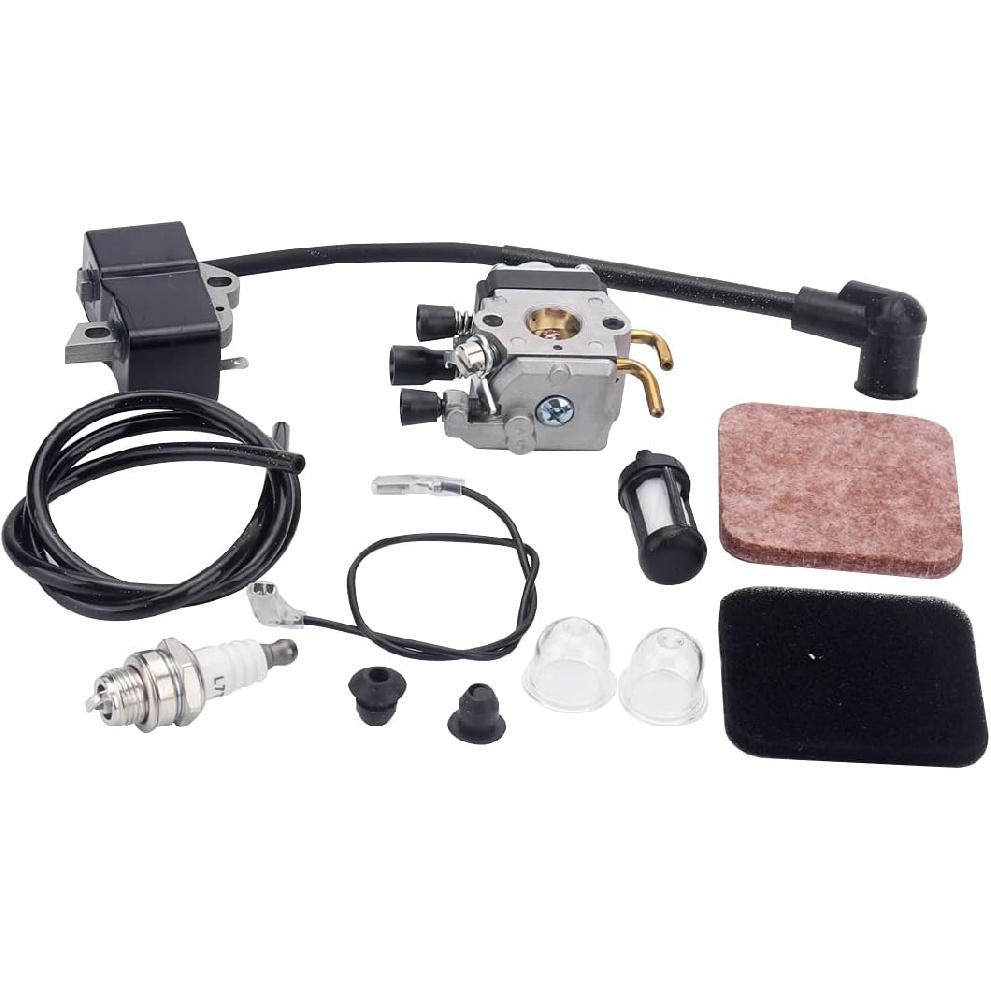 Carburetor Ignition Coil Air Filter Kit for STIHL FS75 FS80 FS85 FC85 HT70 HS75 HL75 HT75 HS80 String Trimmer Brush Cutter
