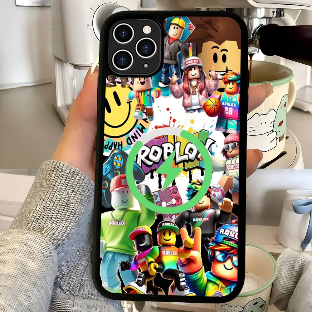 Игра R-Roblox-ES Магнитный Для Чехла Телефона Для IPhone 17 Air 16 Pro Max 15 14 13 12 11 Защитная Крышка