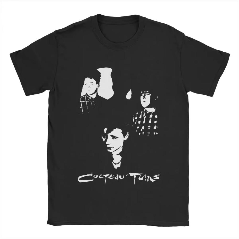 Men Cocteau Twins T Shirts Pure Cotton Tops Fun Short Sleeve Round Collar Tee Shirt Plus Size T-Shirts