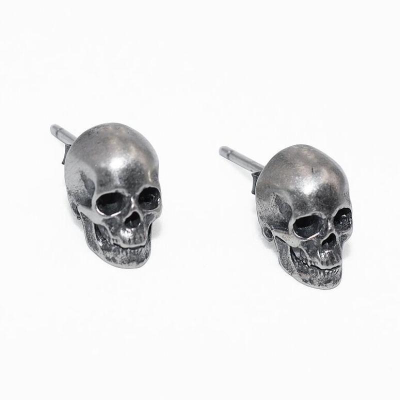 Винтажные готические серьги-гвоздики с черепом и короной, цирконий, для мужчин и женщин, Хэллоуин, модные, рок-вечеринка, выпускной, ювелирные изделия, подарки