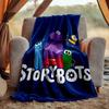 Ask Storybots Flannel Blanket Soft Warm All-Season Throw, Design for Camping, Car Travel, Hiking Sofa, Bed, Office Perfect Gift for Parties