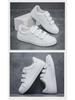 Men's 2024 Fashion Velcro White Casual Leather Sneakers