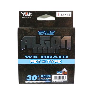 YGK Algon Assist WX Braid PET, тип 6 м, размер 30, 260 фунтов, белый (9262)
