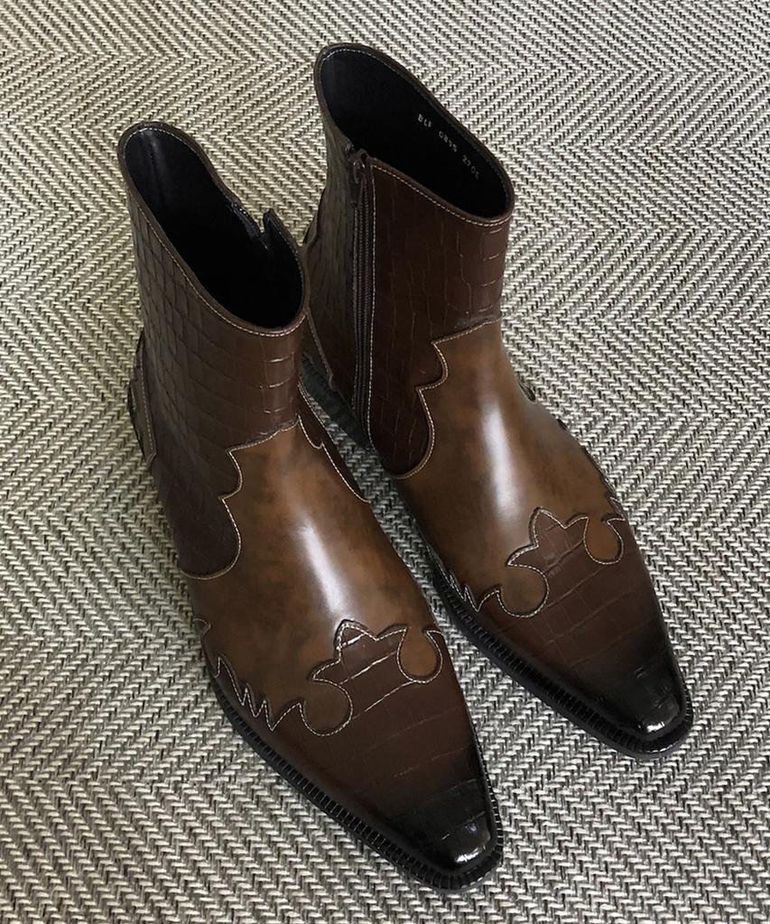 Joenshoe Cadenza Western Boots Brown Combination