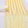 Iridescent Sequin Table Runner, Glitter Sequin Table Runner for Mermaid Birthday Indoor Outdoor Wedding Birthday Party Supplies