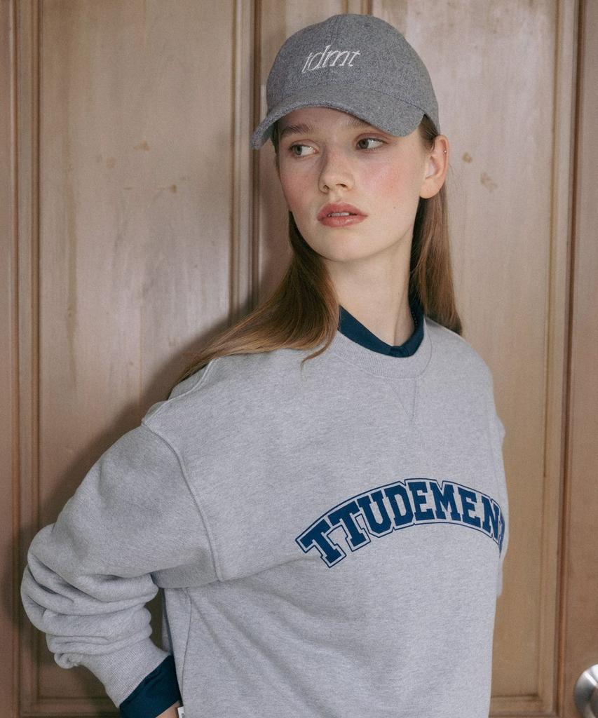 TTUDEMENT Tdmt Логотип Бейсболка Серая