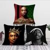 Подушка с принтом рэпера 2PAC Тупака Шакура Наволочка Декор Комнаты Дома Дивана Гостиной Офиса Автомобиля Нордическая Простота