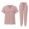 Унисекс Свободный и Удобный V-образный вырез Короткий рукав Брюки Рабочая одежда Костюм красоты Защитный костюм Набор