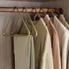 Triangle Hangers Lightweight Durable Clothes Hangers Anti Slip Aluminum Alloy Metal Hanging Rack Closet Clothing Hangers