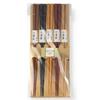 Set of 5 22.5cm Hexagonal Chopsticks for Guests, Wooden Chopsticks, Lacquered