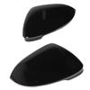 2PCS Rearview Mirror Cover Bright Black Smooth Texture Door Side Mirror Cap Housing Fit For ID3 Mk8 2020+