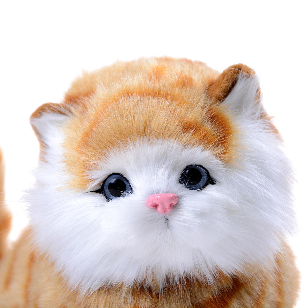 1Pc Exquisite Workmanship Vivid Adorable Cat Plush Electric Toys For Kids