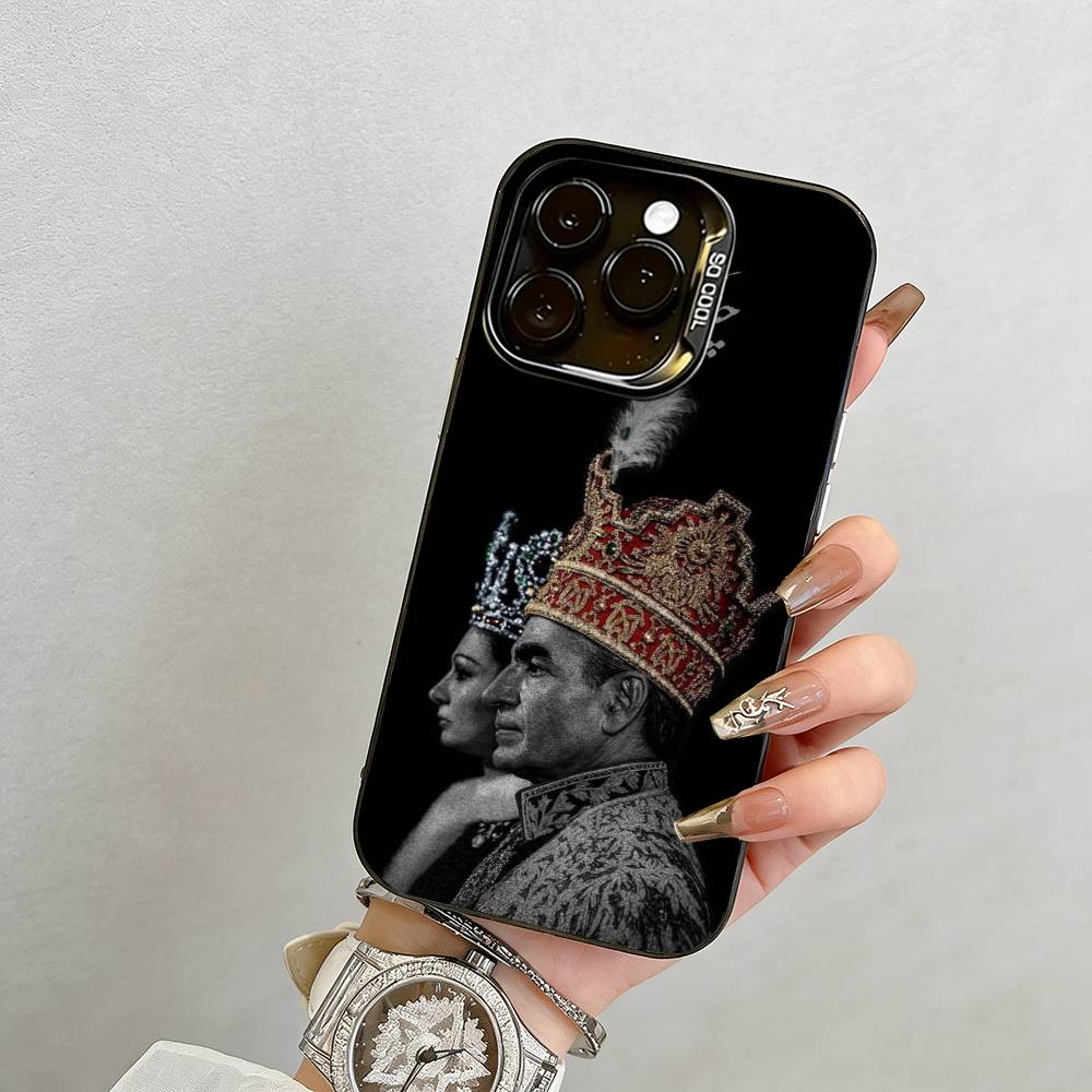 Чехол для телефона Мохаммад Реза Пехлеви для iPhone 17,16,15,14,13,12,11 Plus,Pro Max,XS,Цветной Серебряный Позолоченный Внутренний Чехол