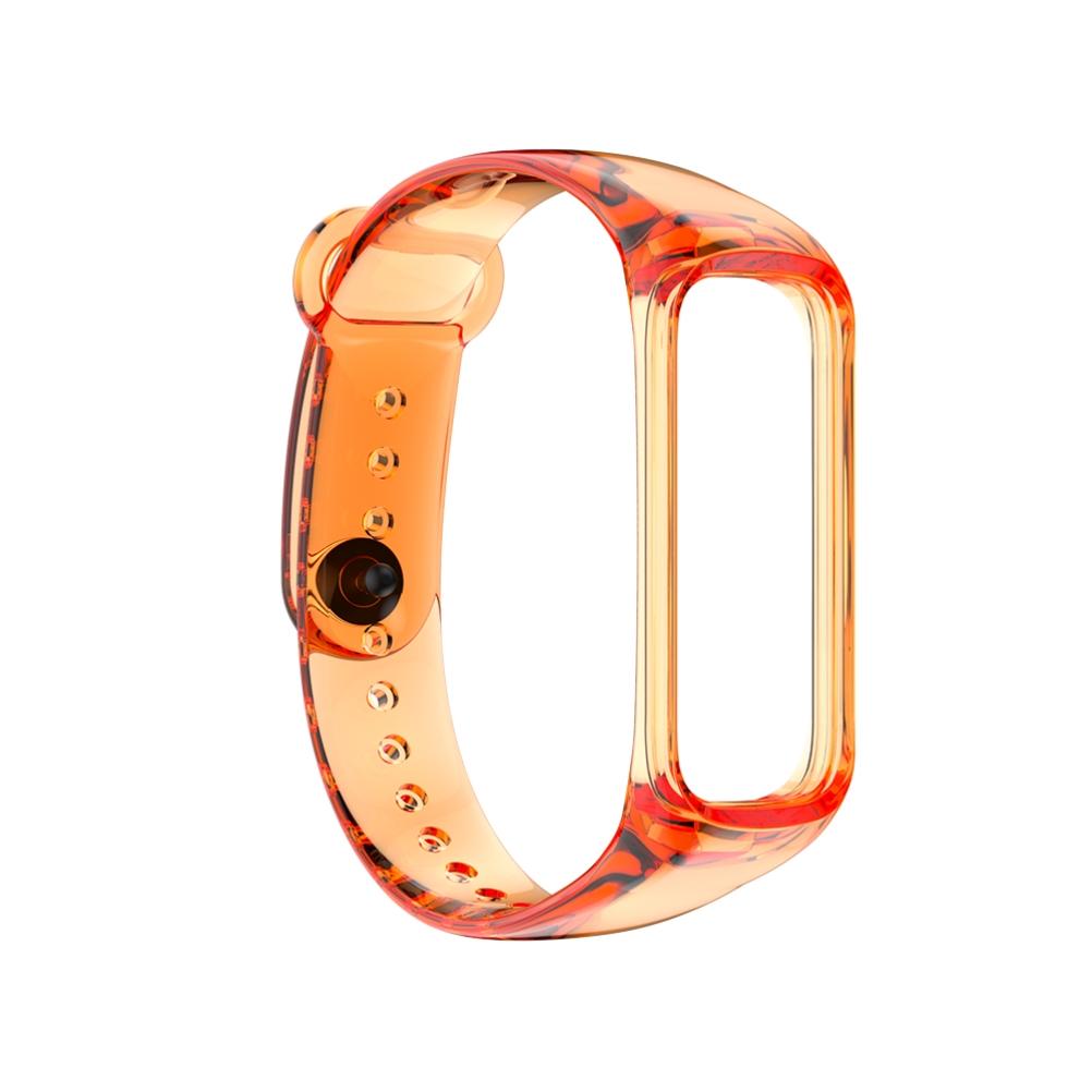 Сменный ремешок для часов, совместимый с Samsung Galaxy Fit2, мягкий прозрачный цветной ТПУ браслет на запястье