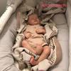 BZDOLL 19 дюймов 48 см 3D кожа Спящая кукла реборн из мягкого винила, как у настоящих новорожденных, игрушка для девочки Леви, хороший подарок для детей на Рождество