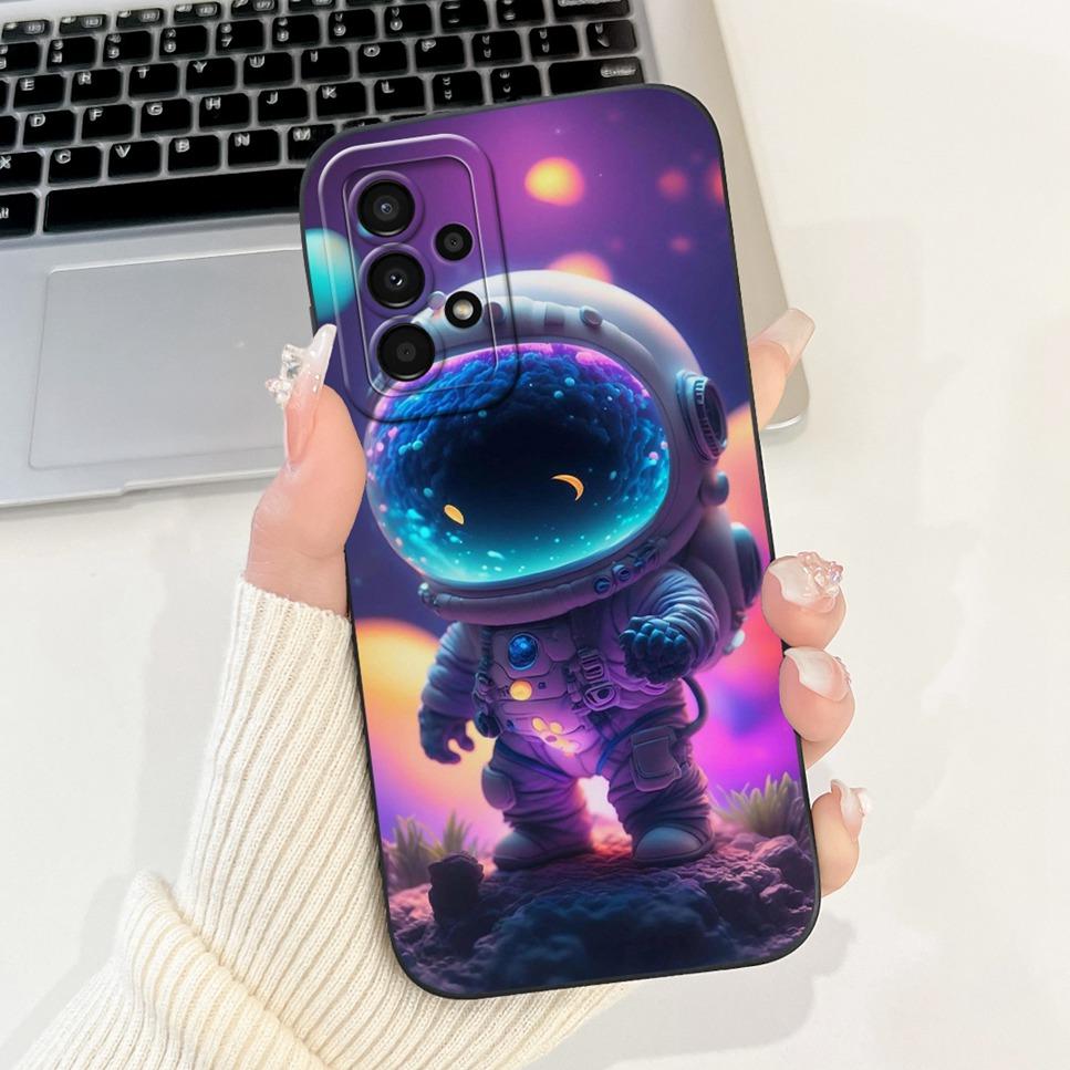 Чехол для Samsung Galaxy A72 4G 5G, модный чехол с мультяшным принтом, мягкий силиконовый чехол для Samsung A72 SM-A725F 6,7", чехол для телефона с астронавтом