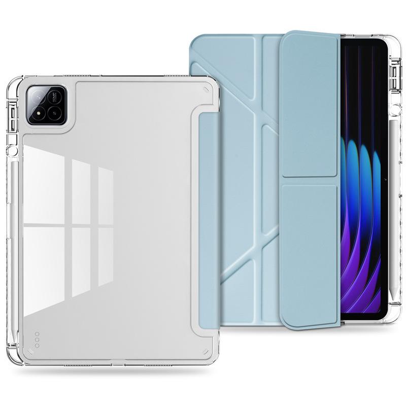2026 Чехол для планшета для Xiaomi POCO Pad X1 M1 8 7 6 Pro Redmi Pad 2 Pro SE 11 12.1 8.7 Прозрачный акриловый держатель-подставка для карандашей Жесткая крышка