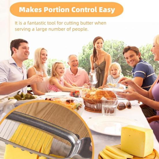 Нержавеющая сталь слайсер для сыра, проволочный слайсер для масла для блочного сыра, эффективная нарезка сыра, лопаточка для тортов, фруктов, кухни, дома, подарок