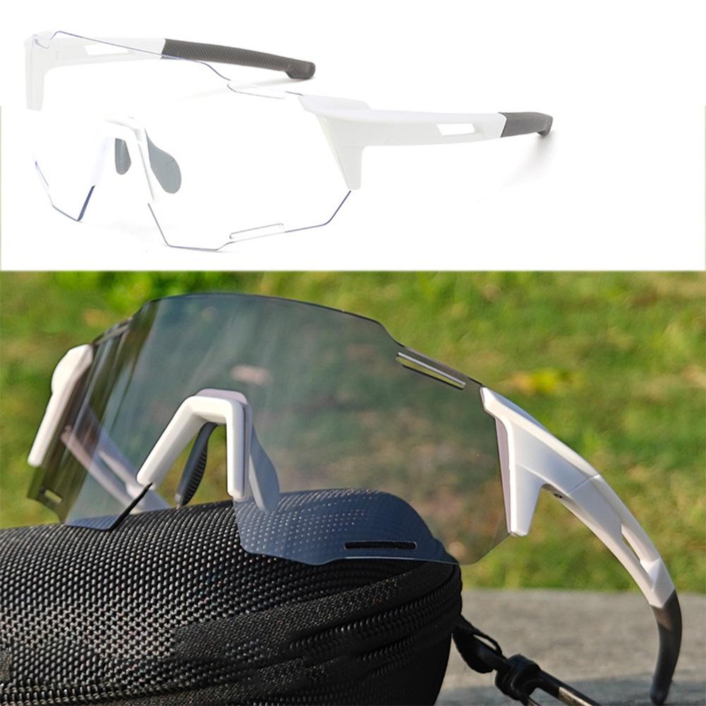 Модные фотохромные очки для езды на велосипеде, солнцезащитные очки для езды на велосипеде, ветрозащитные спортивные солнцезащитные очки для мужчин и женщин, велосипедные очки для активного отдыха UV400 #469859