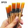 5Pcs Nylon Hair Wooden Handle Paint Brush DIY Home Painting Decorating Tool