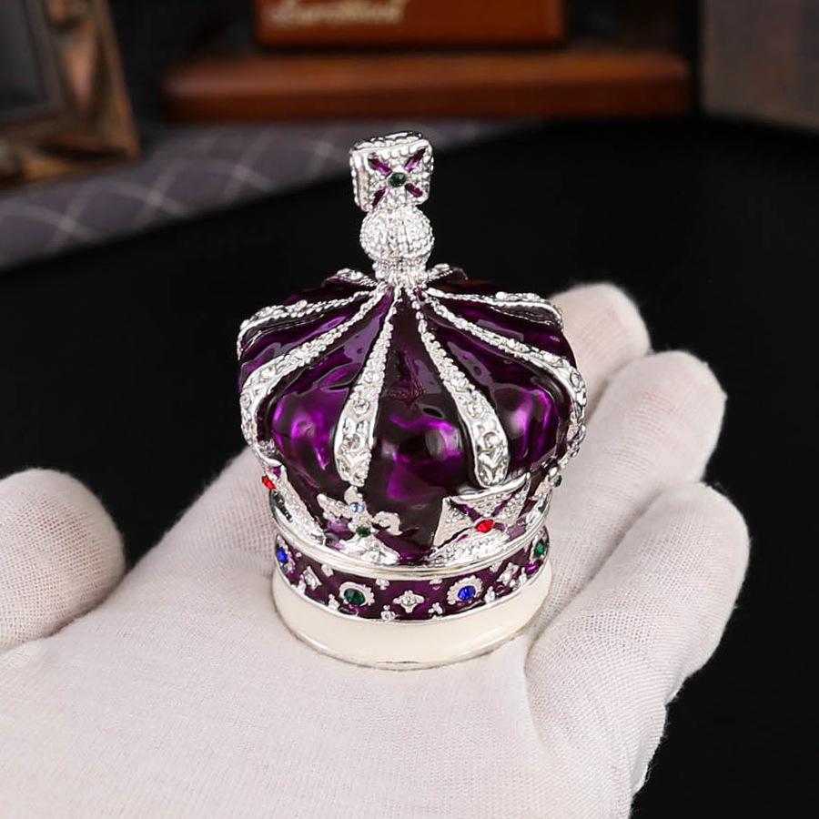 Шкатулка для драгоценностей Корона цветная эмаль металлическая ручная работа серьги кольцо шкатулка для украшений Европейская корона декоративная коробка украшение