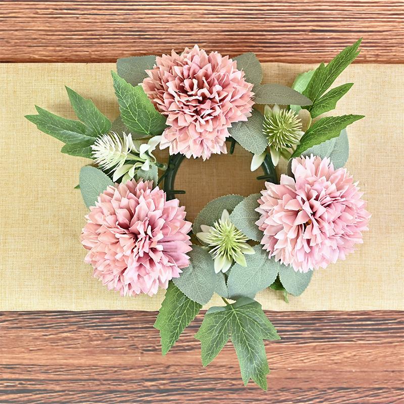 Искусственная Роза Подсвечник Венок Гирлянда Свадебные Шаровые Украшения Орнамент Праздничные Атрибуты