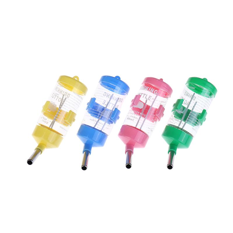 Plastic Hamster Drinker Water Bottle Dispenser Feeder Hanging Fountain