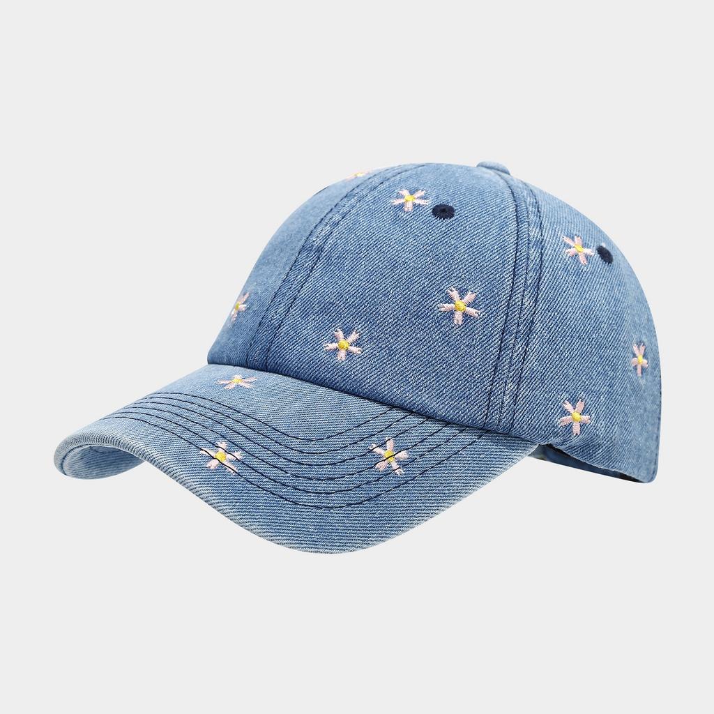 American Retro Floral Embroidered Women's Sun Hat - Autumn Outdoor Travel Sunshade Baseball Cap, Vintage Visor Hat
