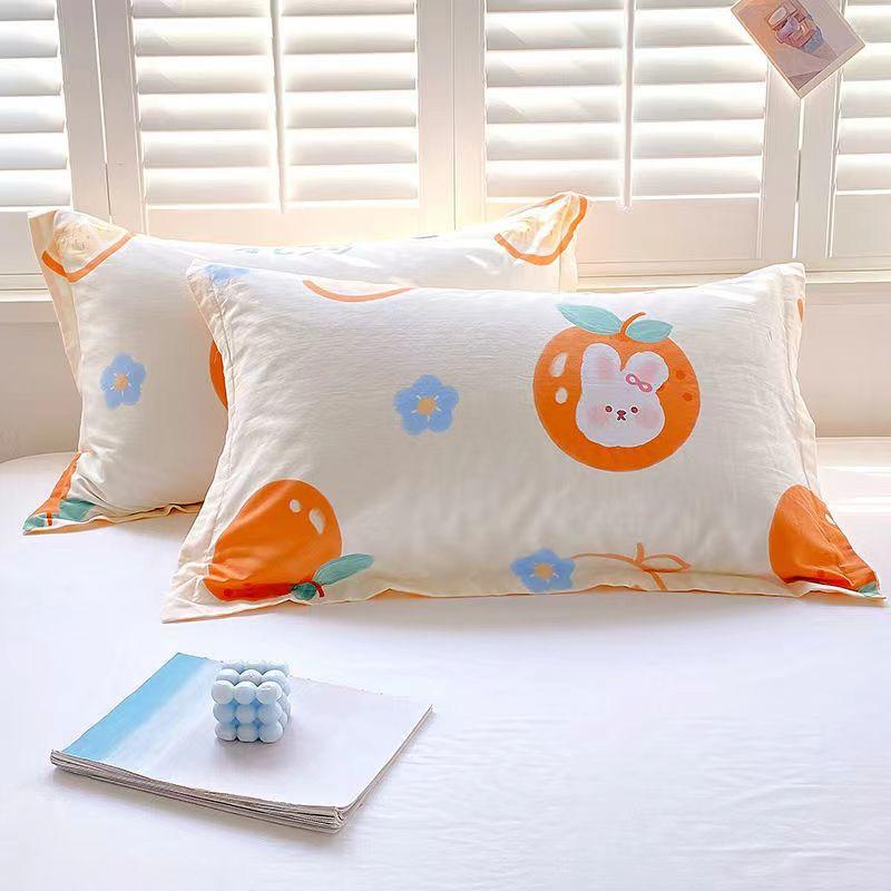 Пара хлопковых наволочек из саржи 48*74см на все времена года