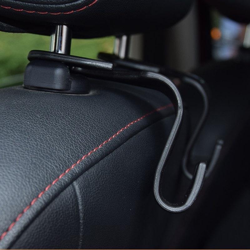 4 шт. универсальный автомобильный крючок для подголовника, вешалка на спинку сиденья, автомобильный органайзер для сумок, кошельков, пальто