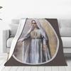Immaculate Heart Of Mary Virgin Mary Blankets Heart of Vrigin Mary Fatima Flannel Funny Warm Throw Blankets for Home Decoration