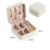 Mini Jewelry Storage Box Portable for Home and Travel Earrings Necklace and Ring Organizer PU Leather Display Case