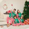 Christmas Red Stripe Green Family Pyjamas Adults Women Nightwear Pajamas Sets