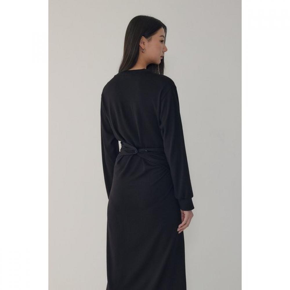 Vov Wool Blend Tie Knit Dress 7116137101 