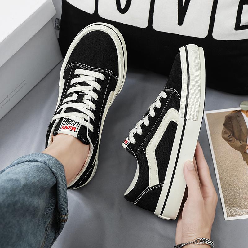 Горячие классические черные мужские парусиновые туфли, модные мужские туфли на шнуровке, вулканизированные дышащие парусиновые кроссовки для скейтборда, мужские эспадрильи